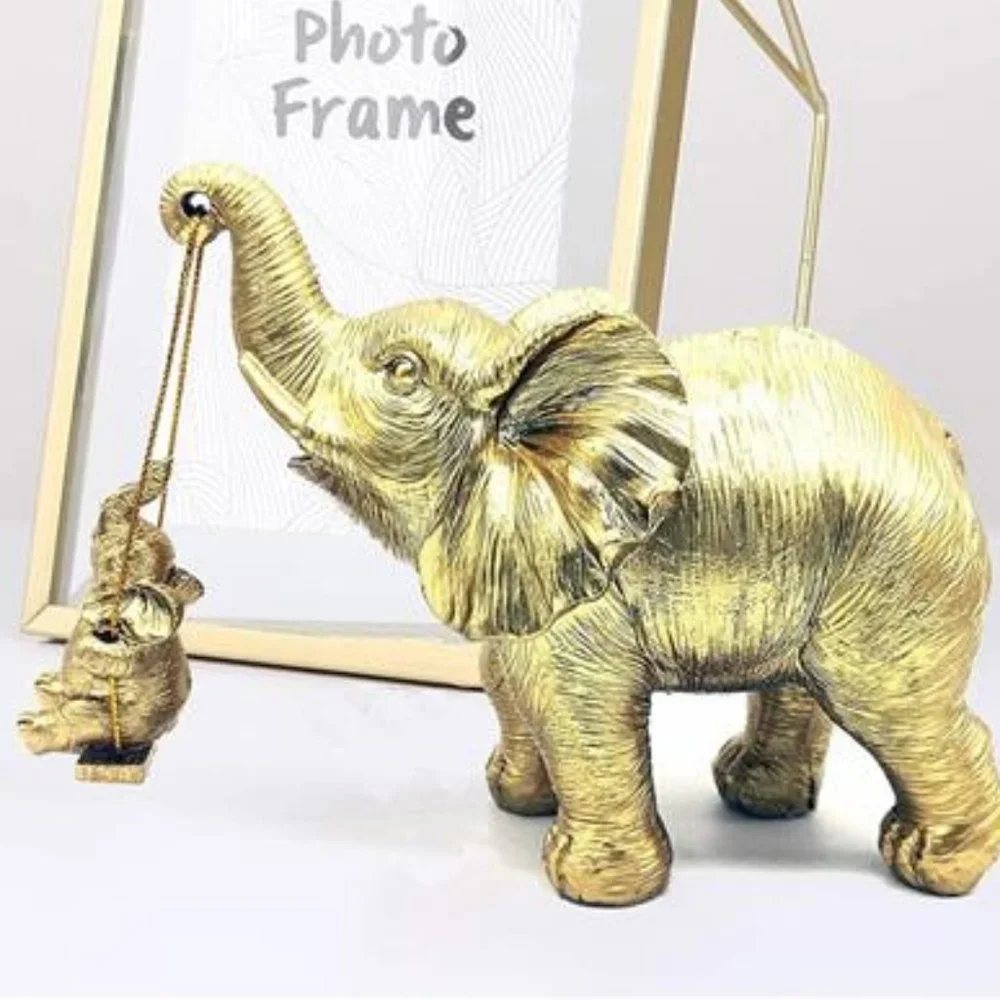 Elephant Jungle Decor African Animal Safari Figurine Mantel Table Decoration New - Picture 4 of 4